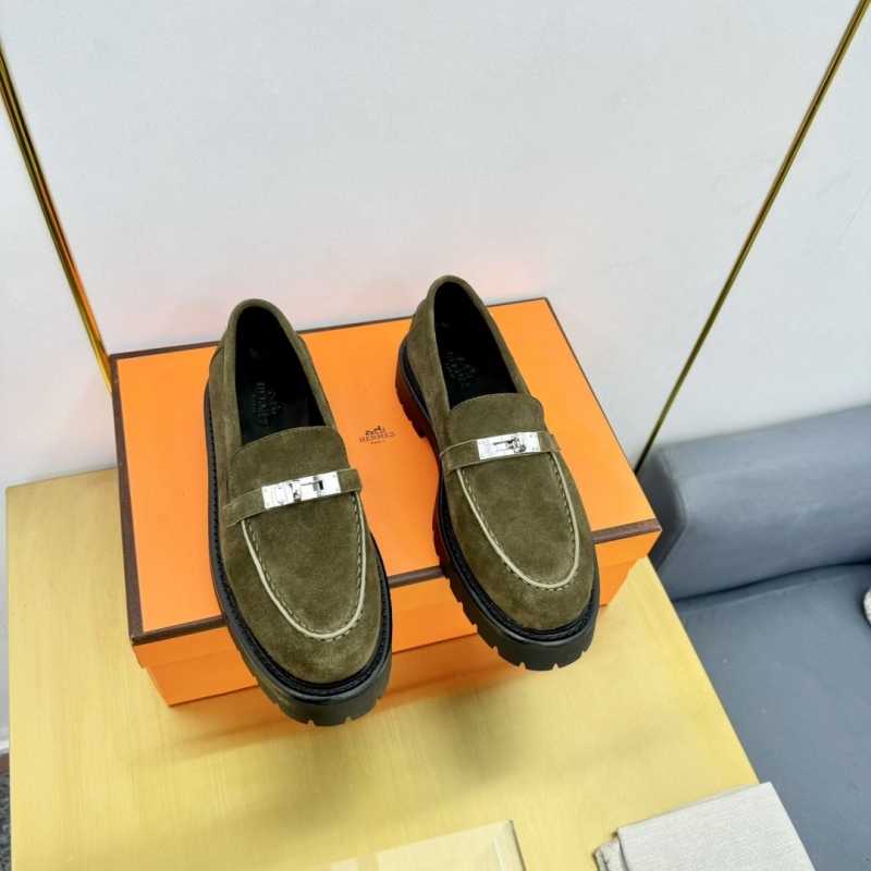 H**mes leather shoes